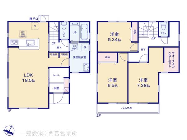 リーブルガーデン堺市東区大美野７期の見取り図