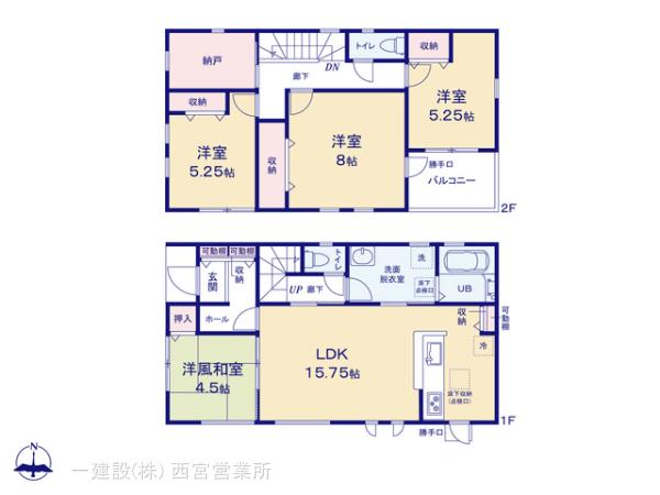 リーブルガーデン柏原市円明町２期の見取り図