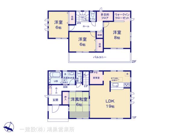 リーブルガーデン寄居赤浜第4の見取り図