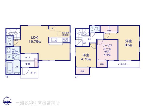 リーブルガーデン八尾市小畑町６期の見取り図