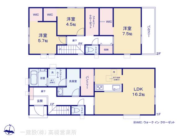 リーブルガーデン柏原市旭ヶ丘２期の見取り図