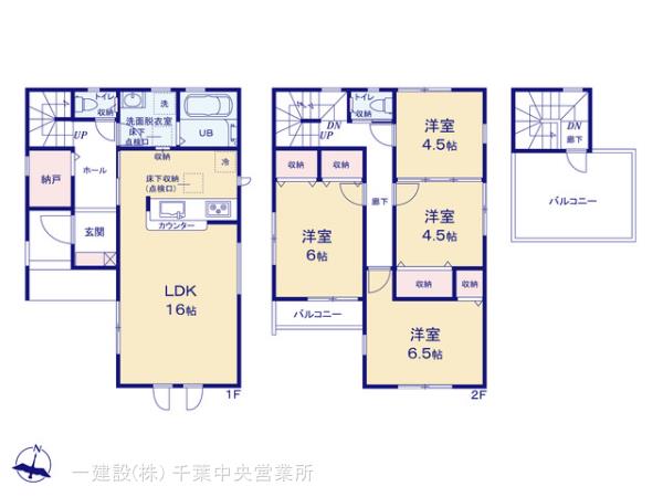 リーブルガーデン中央区亀岡町の見取り図
