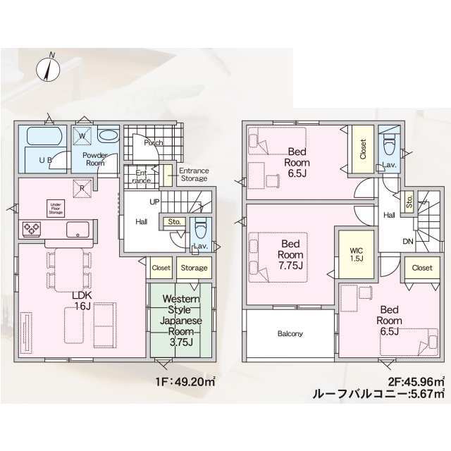 クレイドルガーデン柏市みどり台 第4の見取り図