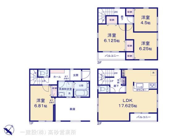 リーブルガーデン南篠崎町２丁目の見取り図