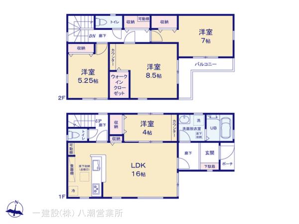 リーブルガーデン川口市榛松3期の見取り図