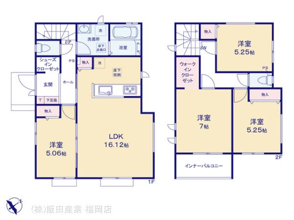 ハートフルタウン大野城下大利5丁目の見取り図