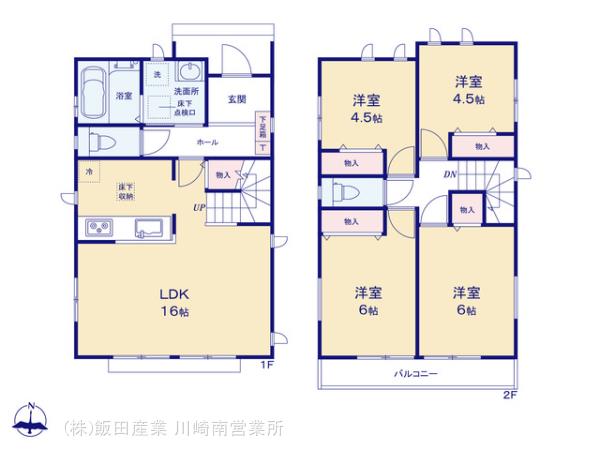 ハートフルタウン横浜市磯子区磯子6丁目788番14の見取り図