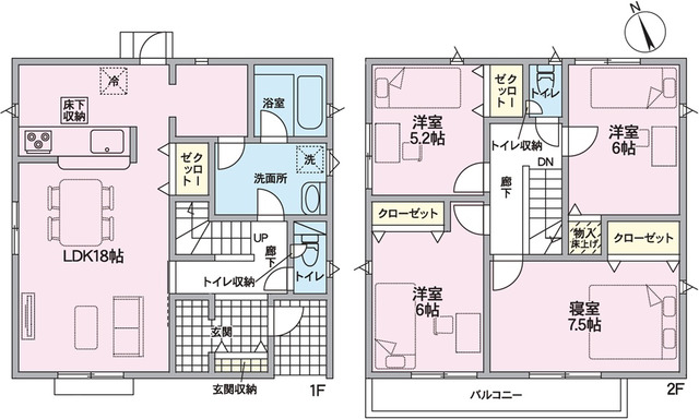 クレイドルガーデン廿日市市物見西 第5の見取り図