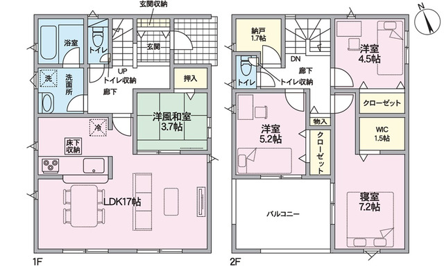 クレイドルガーデン廿日市市物見西 第5の見取り図