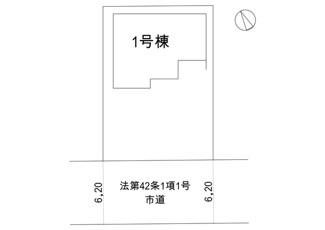 1号棟：配置図