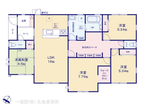 リーブルガーデン竹原市下野町３期の見取り図