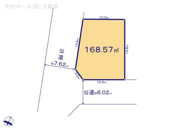 グラファーレ4246宝塚市中山五月台３棟の見取り図