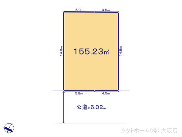 グラファーレ4246宝塚市中山五月台３棟の見取り図