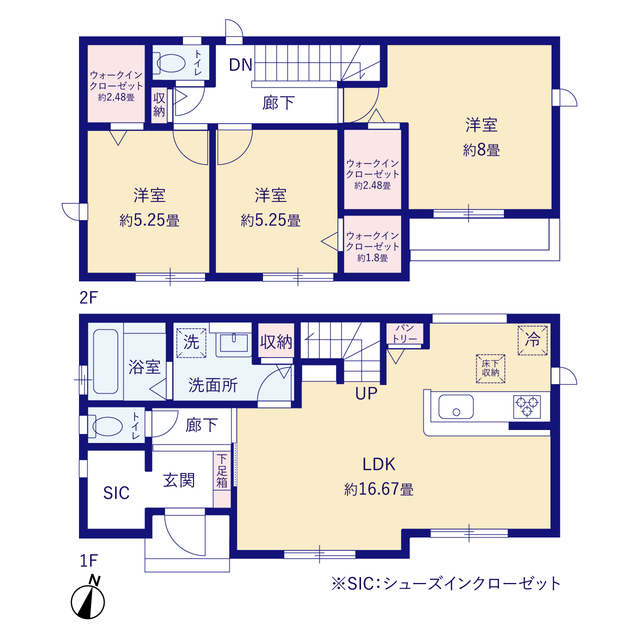 グラファーレ4373千葉市都町６期２棟の見取り図