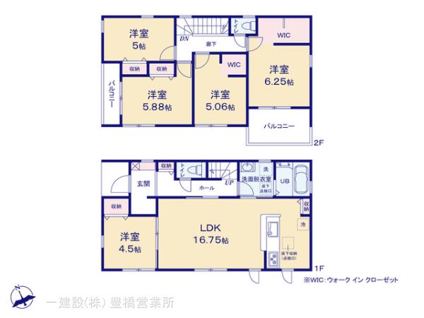 リーブルガーデン豊川市為当町５８期の見取り図