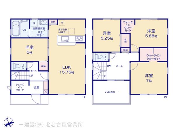 リーブルガーデン江南市小脇町第３の見取り図