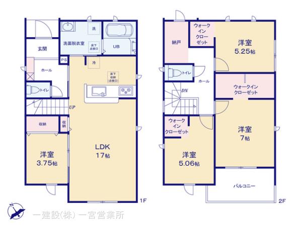 リーブルガーデン弥富市中山町の見取り図