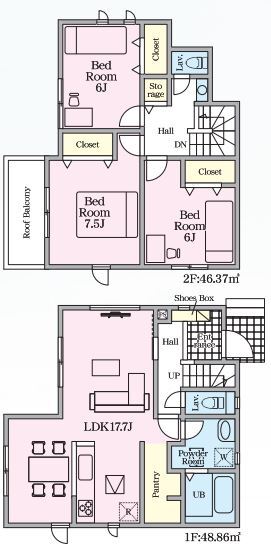 リナージュ広島佐伯区屋代２丁目　第１期の見取り図