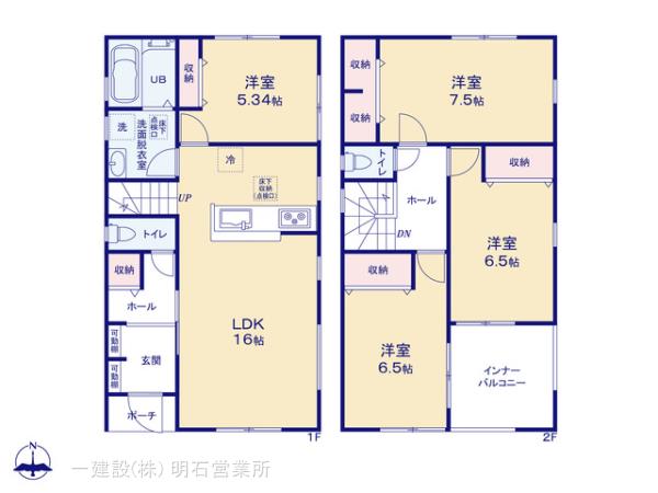 リーブルガーデン姫路市広畑区小松町の見取り図