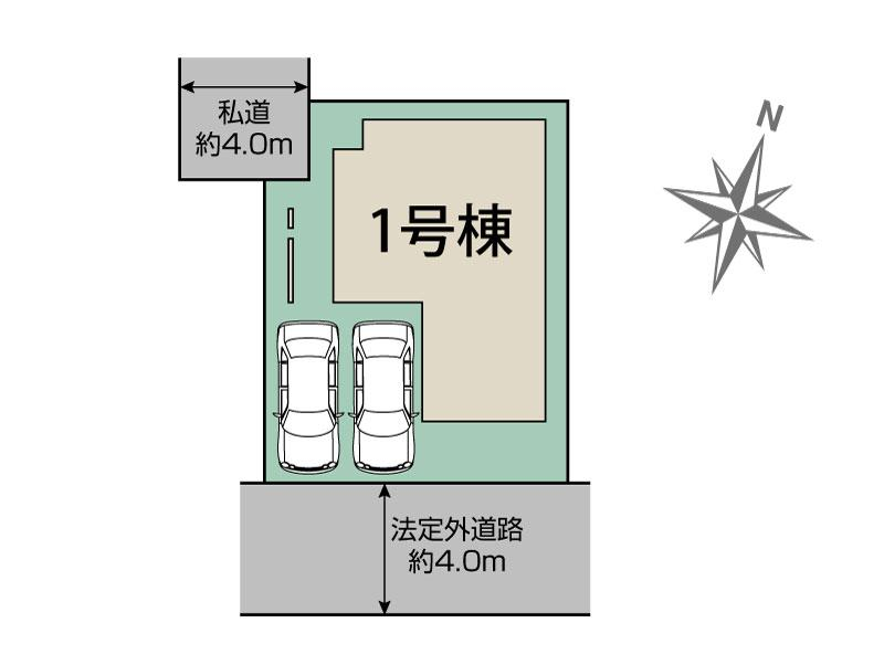 ブルーミングガーデン名古屋市守山区苗代２丁目１棟の見取り図