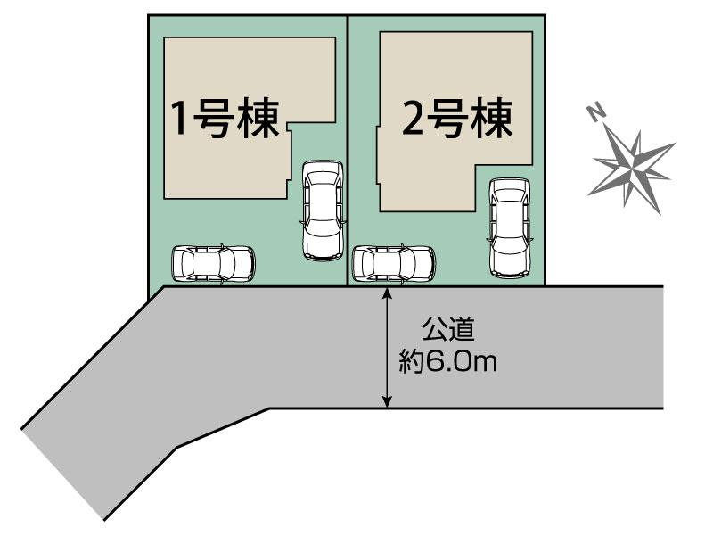 ブルーミングガーデン八王子市北野町２棟の見取り図
