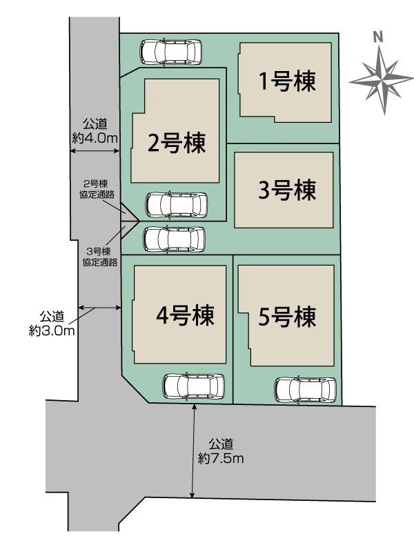 ブルーミングガーデン八王子市小門町５棟の見取り図