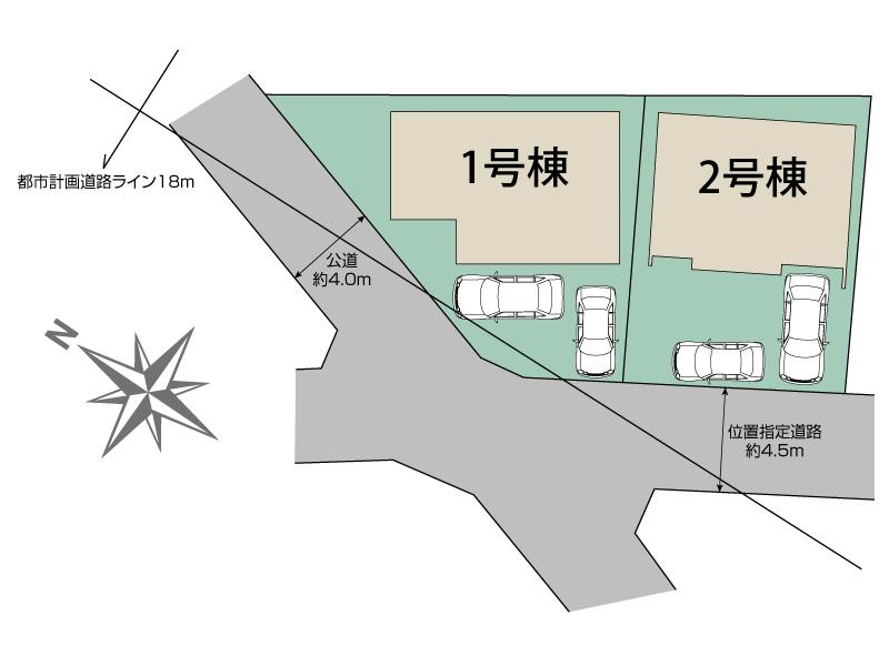 ブルーミングガーデン船橋市新高根４丁目２棟の見取り図