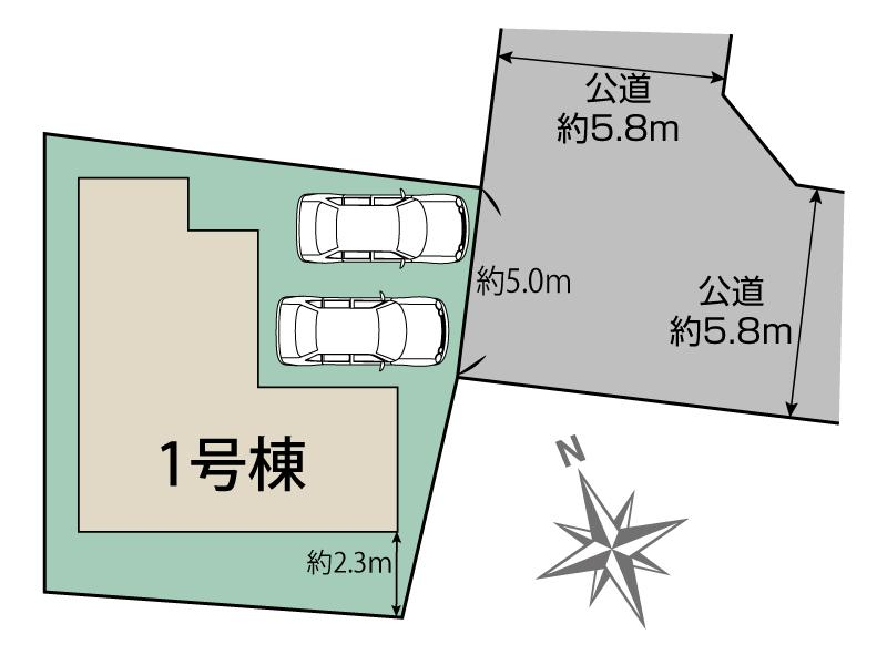 ブルーミングガーデン丹羽郡大口町豊田３丁目１棟の見取り図