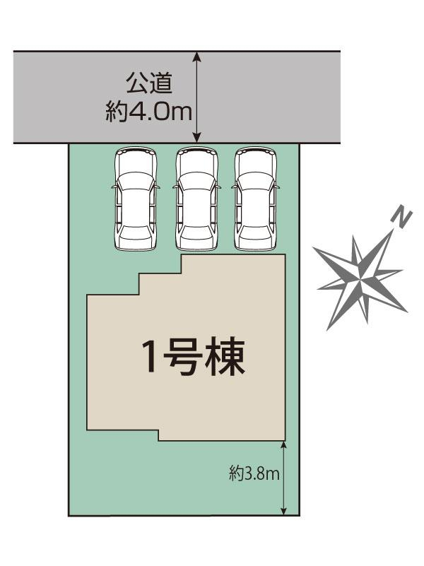 ブルーミングガーデン江南市前飛保町緑ケ丘１棟の見取り図