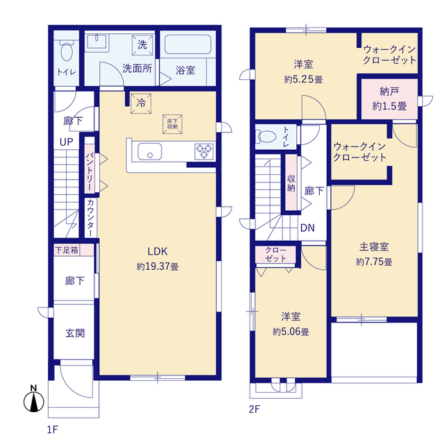 グラファーレ名古屋市城町３期１棟の見取り図
