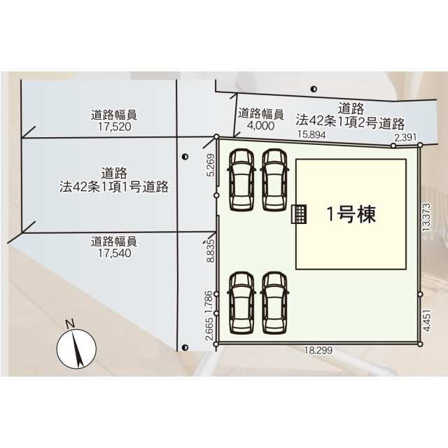 クレイドルガーデン鴻巣市広田 第4の見取り図