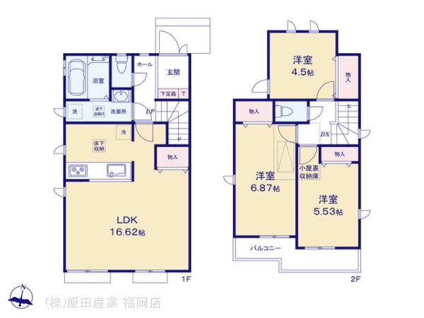 ハートフルタウン早良区原8丁目の見取り図