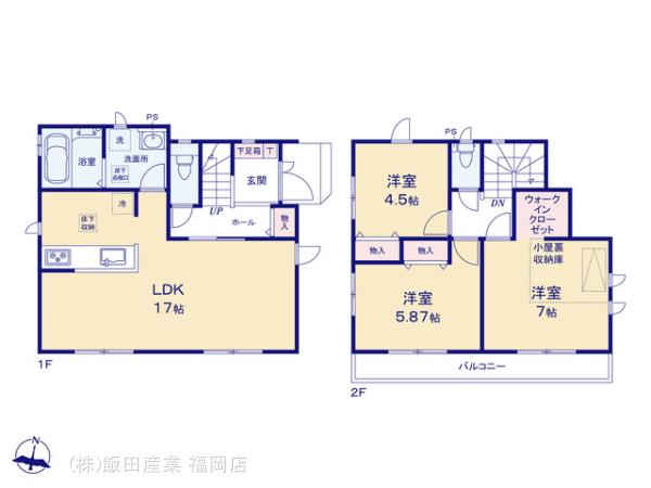 ハートフルタウン早良区原8丁目の見取り図