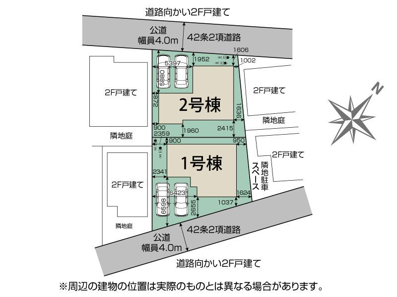 ブルーミングガーデン狭山市北入曽４期２棟の見取り図