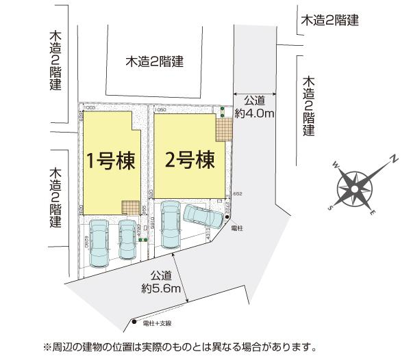 ブルーミングガーデン川越市かすみ野１丁目の見取り図