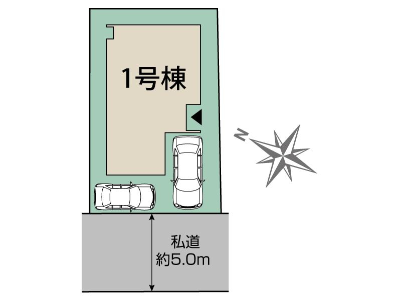 ブルーミングガーデン船橋市三咲３丁目１棟の見取り図