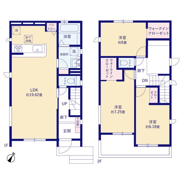 グラファーレ4279読谷村古堅２棟の見取り図