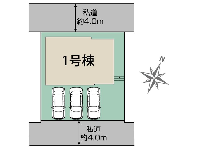 ブルーミングガーデン姫路市北平野南の町１棟の見取り図