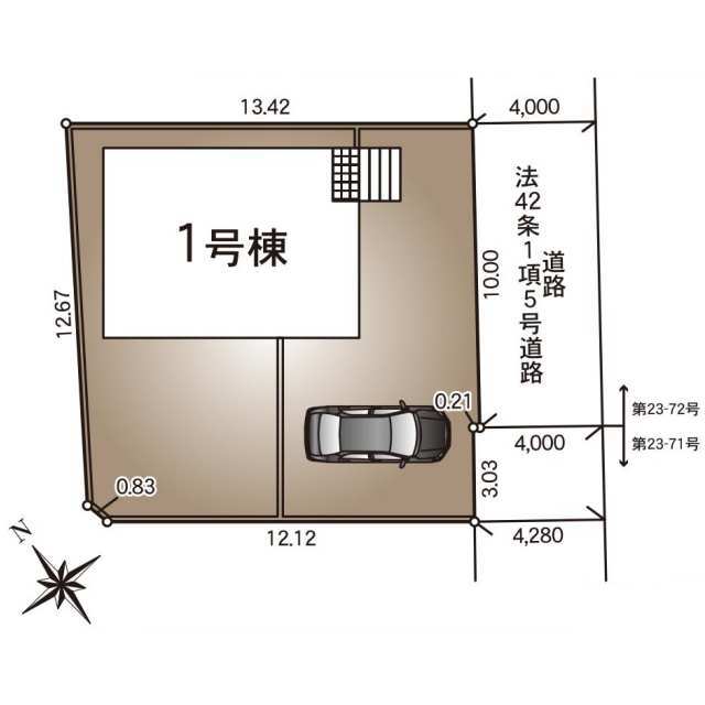 クレイドルガーデン久喜市菖蒲町菖蒲 第16の見取り図