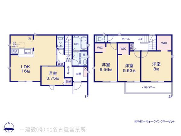 リーブルガーデン北区楠第２の見取り図