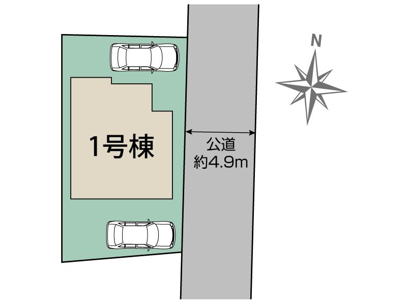ブルーミングガーデン藤沢市長後１棟の見取り図