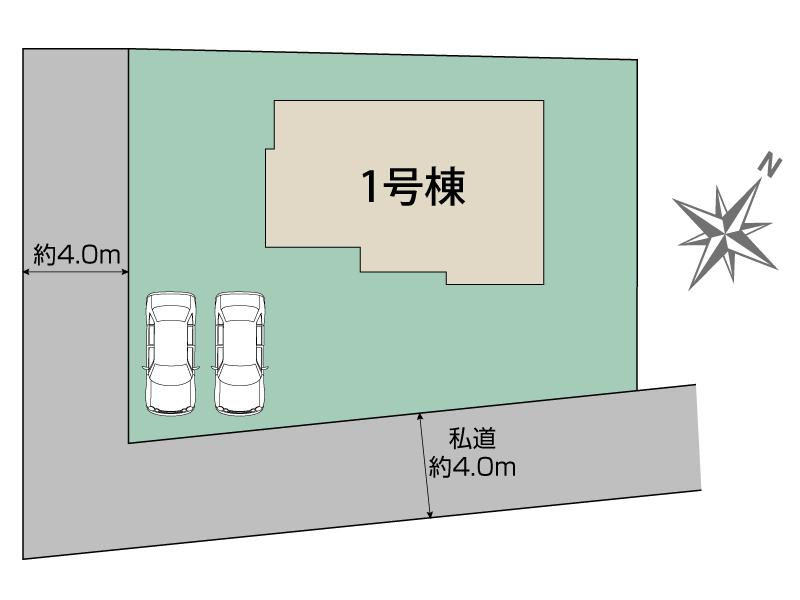 ブルーミングガーデン土浦市千鳥ケ丘町１棟の見取り図