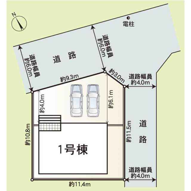 クレイドルガーデン松山市磯河内 第1の見取り図
