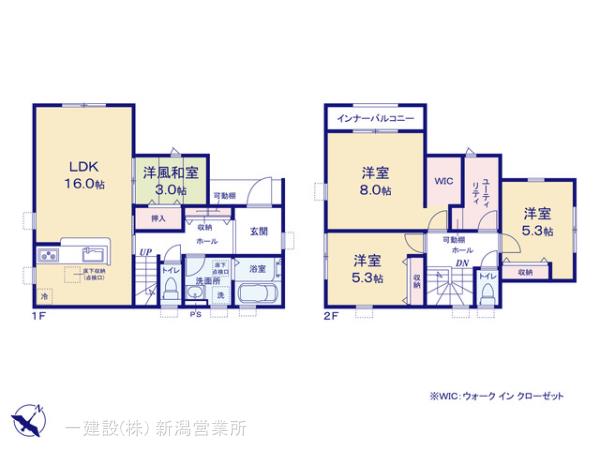 リーブルガーデン西区小針第６の見取り図