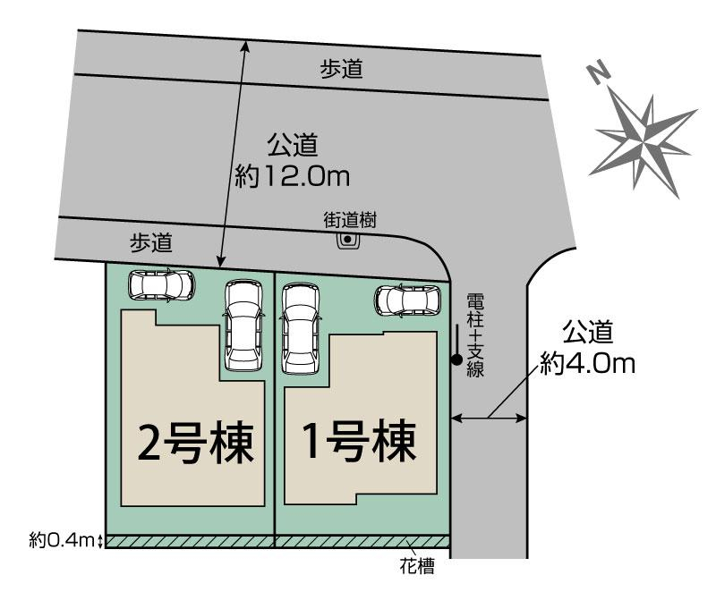 ブルーミングガーデン松戸市常盤平西窪町２期２棟の見取り図