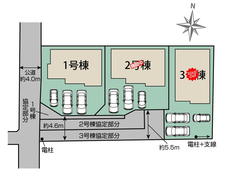 郡山市台新2丁目3棟 区画図