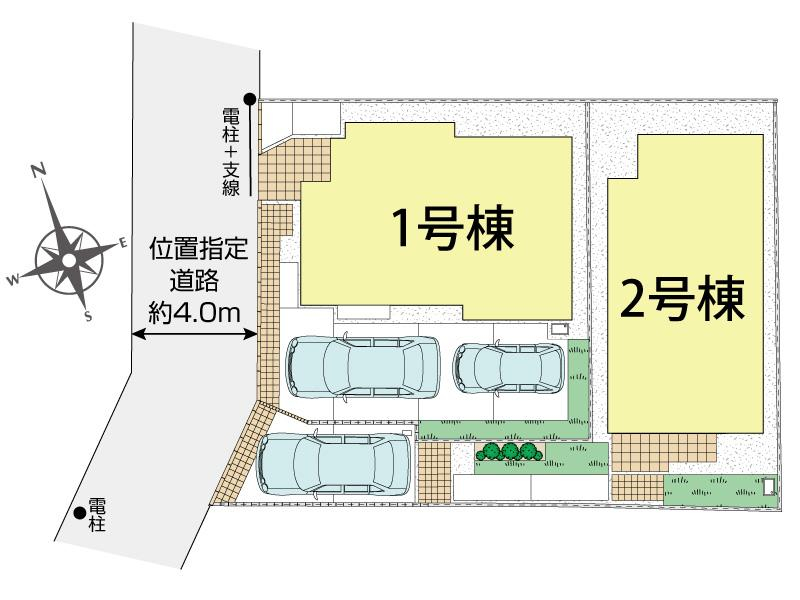 ブルーミングガーデン小金井市前原町１丁目２棟の見取り図