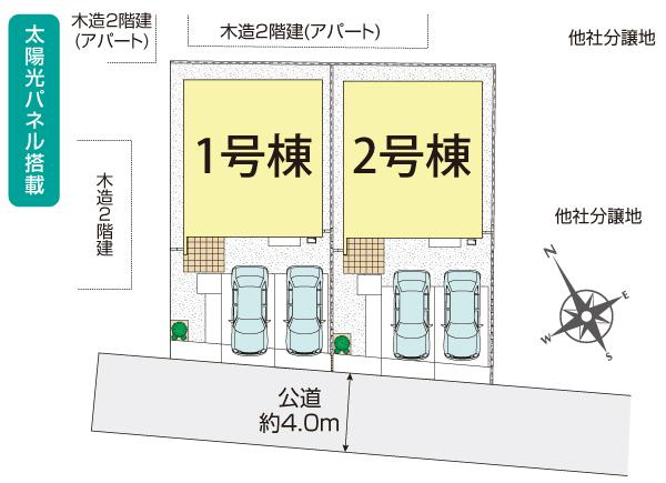 ブルーミングガーデン北足立郡伊奈町中央４丁目　２棟の見取り図