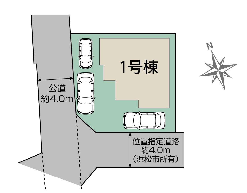 ブルーミングガーデン浜松市中央区泉４丁目２期１棟の見取り図