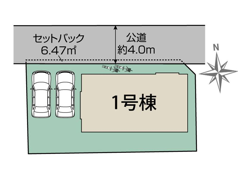 ブルーミングガーデン宇都宮市五代３丁目１棟の見取り図